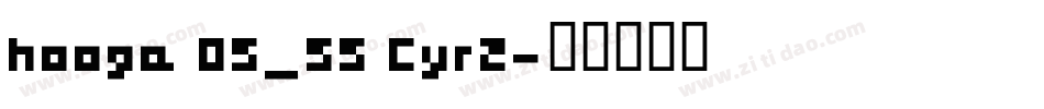 hooge 05_55 Cyr2字体转换